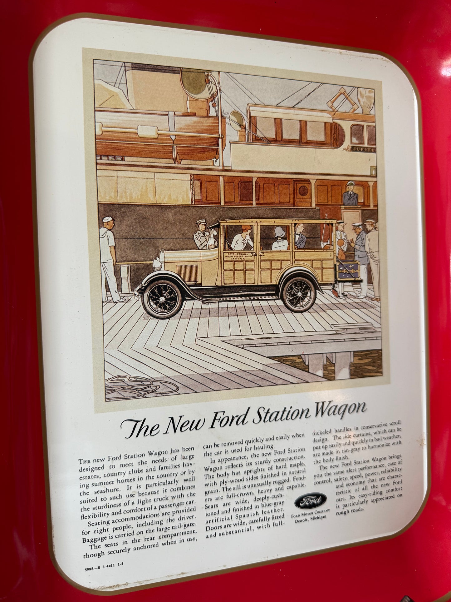1976 Ford Collectible Metal Advertising Tray