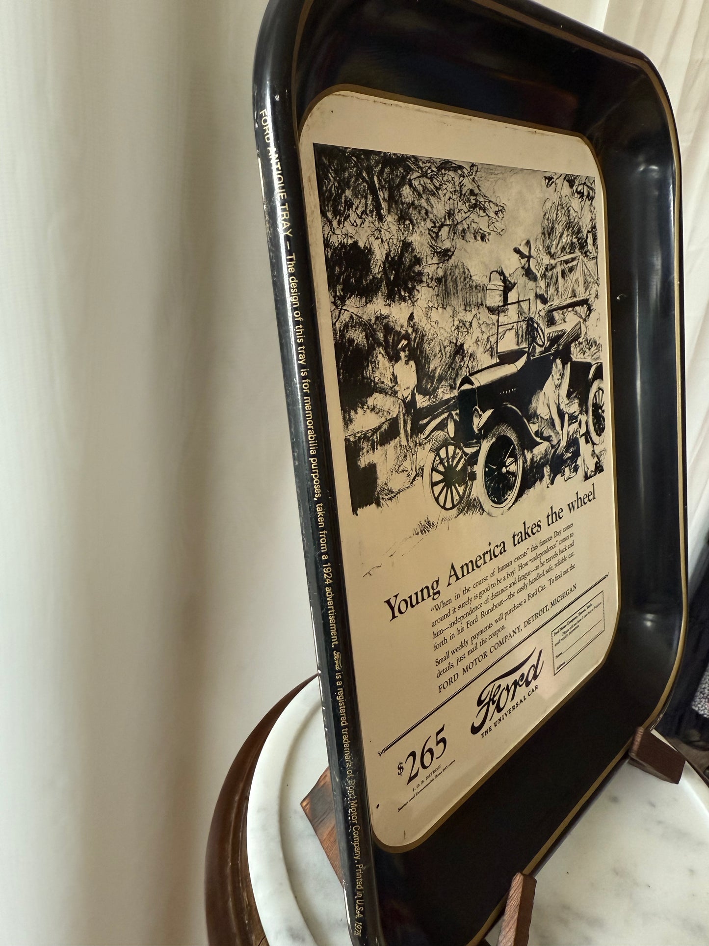1975 Ford Collectible Metal Advertising Tray