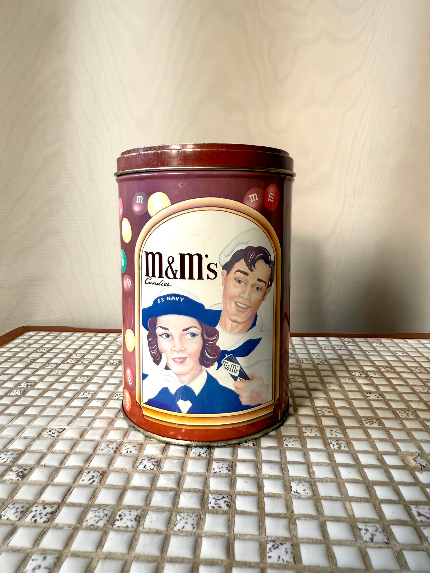 M&Ms 50th Birthday Vintage Collectible Tin