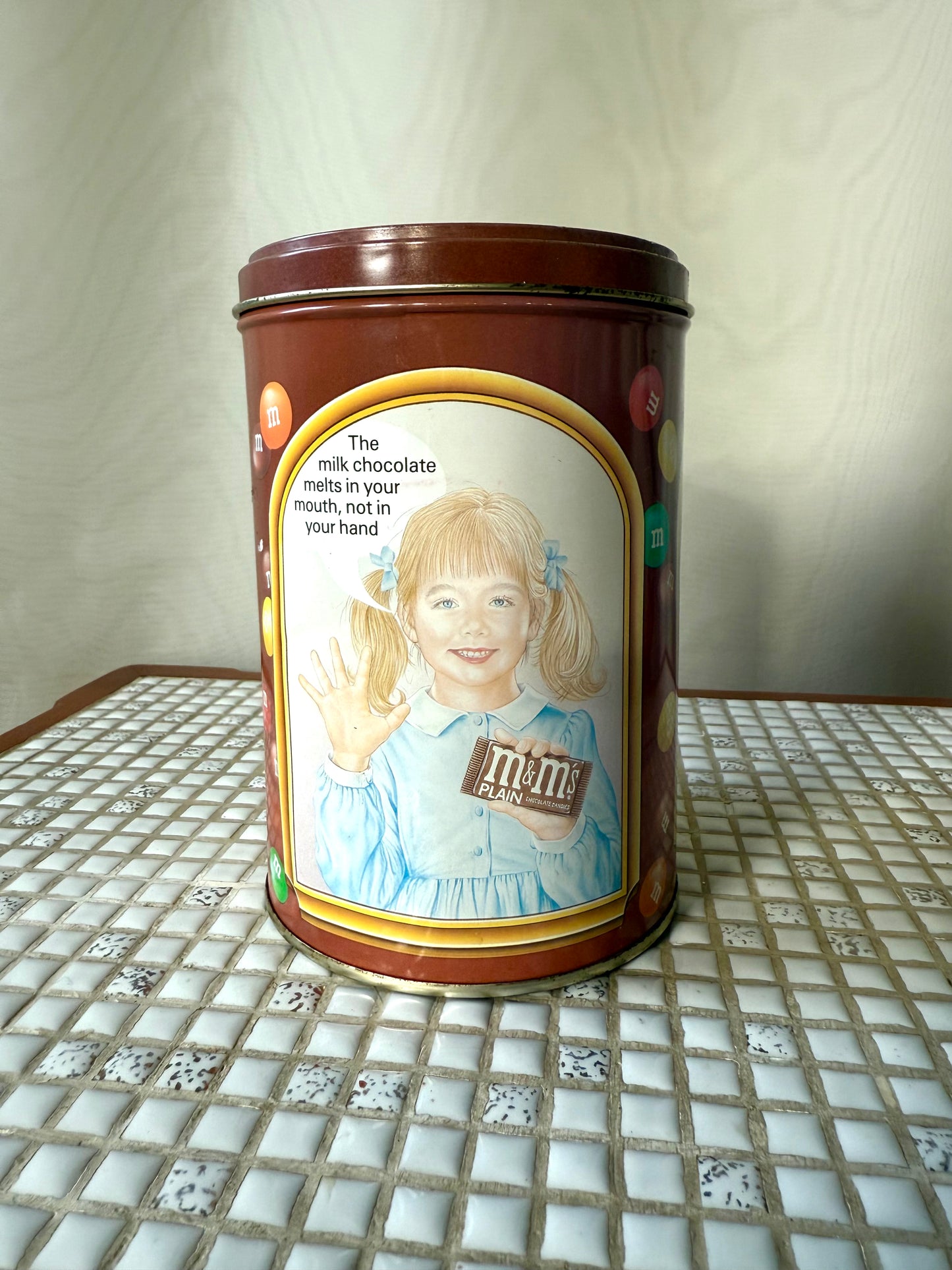 M&Ms 50th Birthday Vintage Collectible Tin