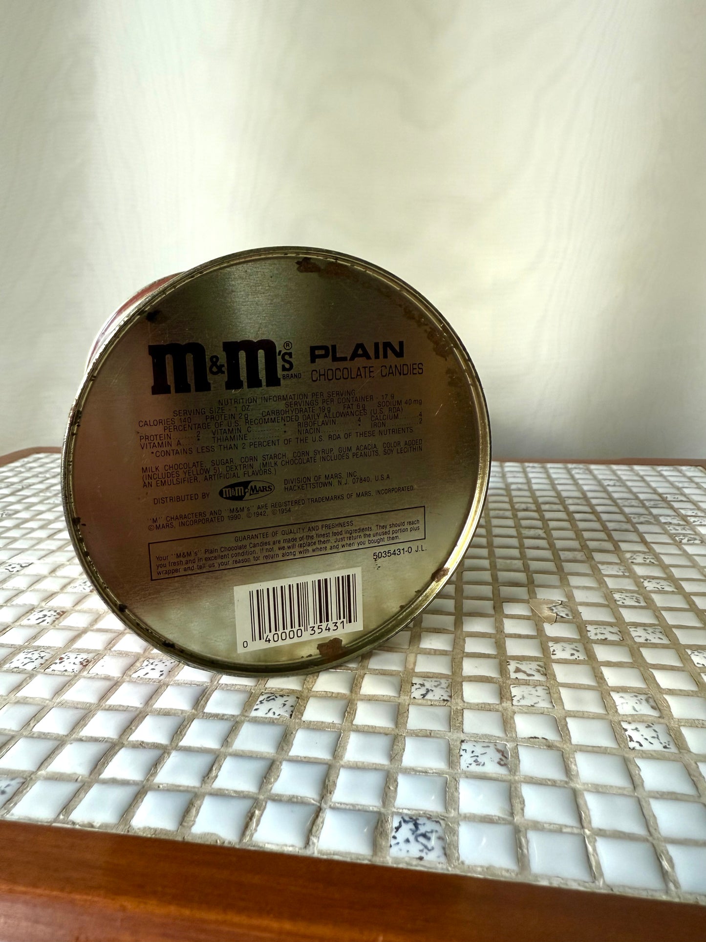 M&Ms 50th Birthday Vintage Collectible Tin