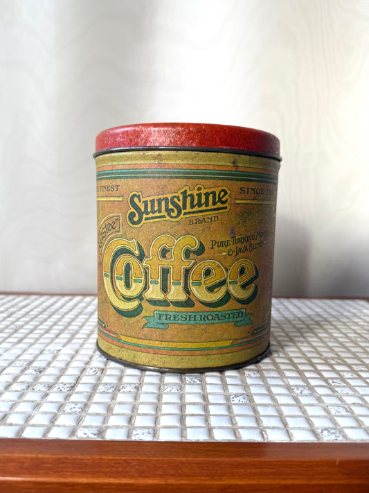 1970's Ballonoff Sunshine Coffee Tin