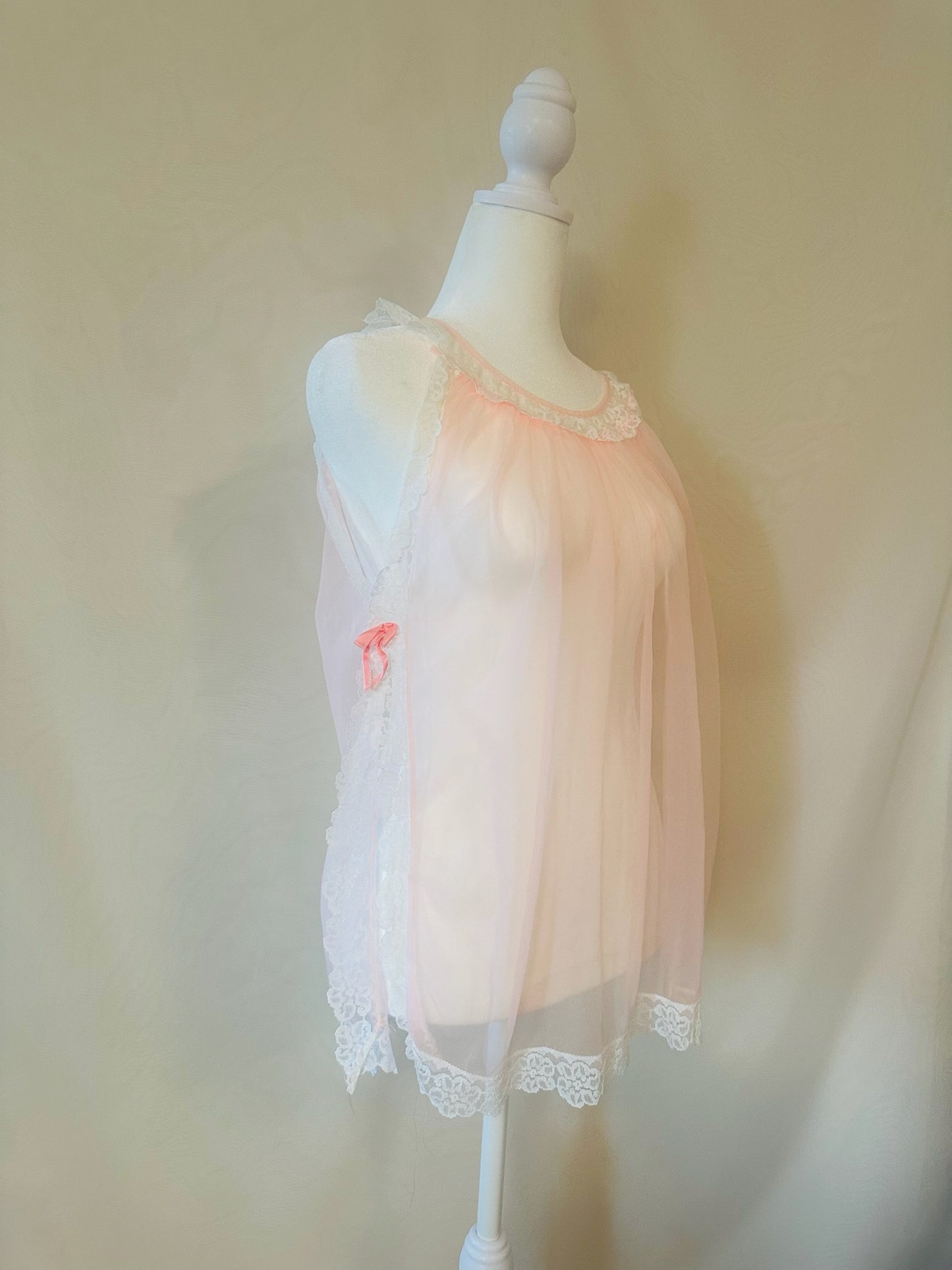 Vintage Pink Babydoll Nightgown