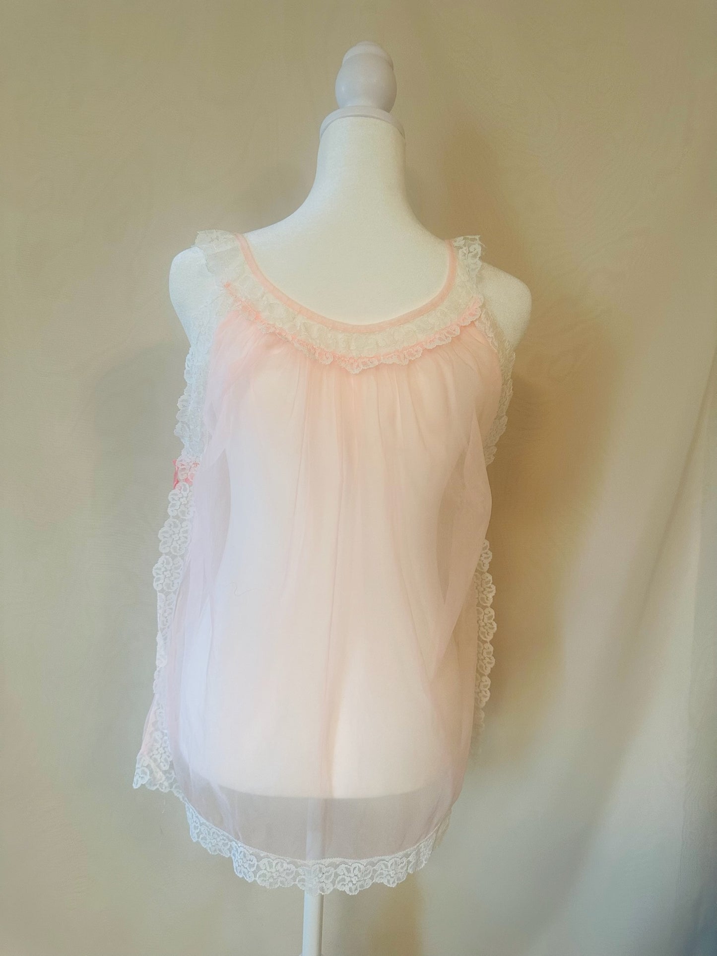 Vintage Pink Babydoll Nightgown