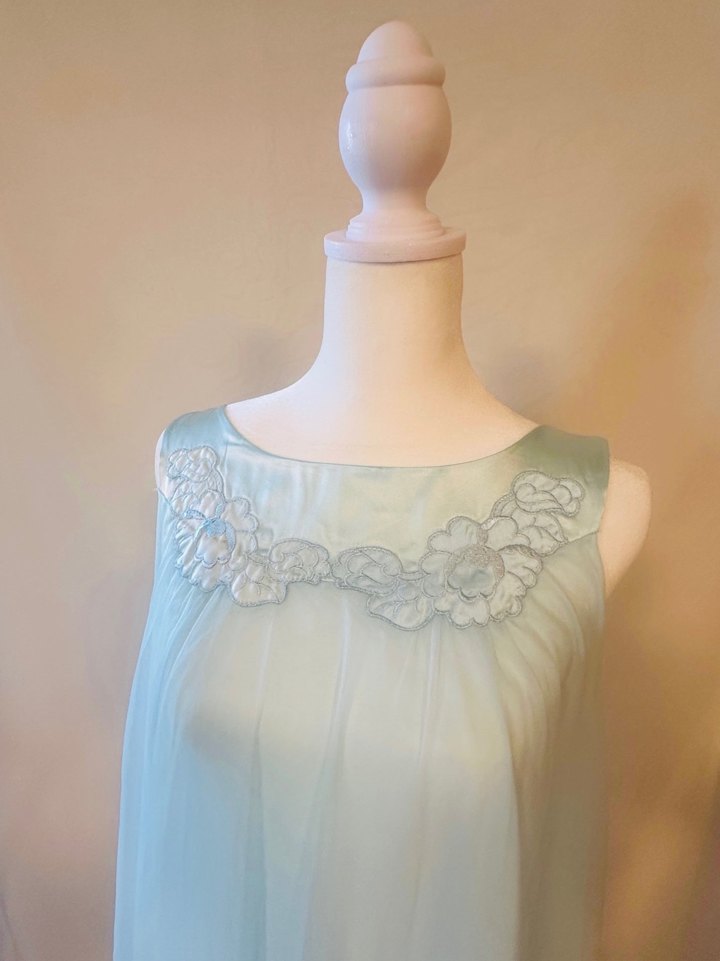 Gossard Artemis Long Blue Nightgown | Size Small/Medium