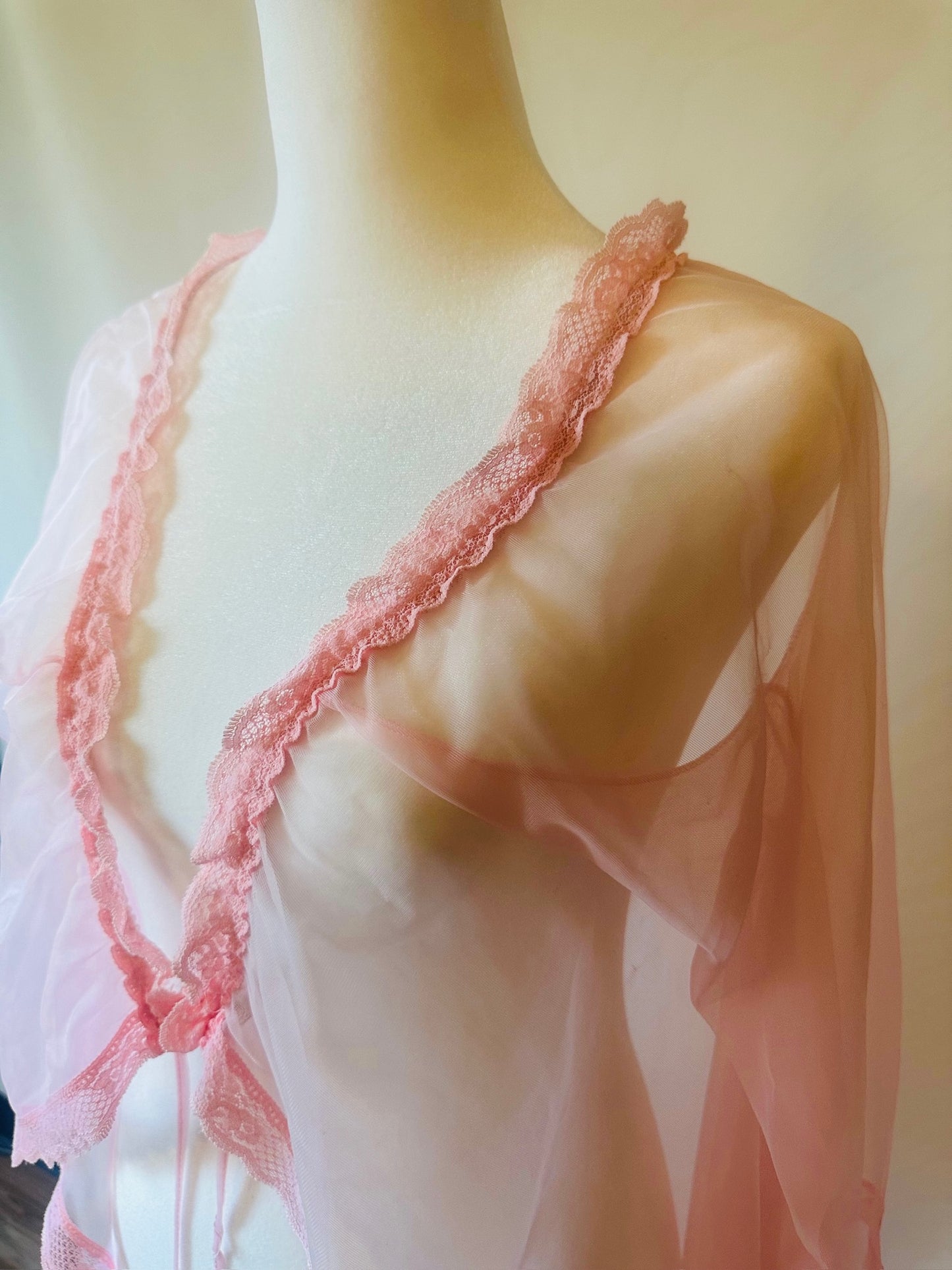 Pink Vintage Nightgown Robe