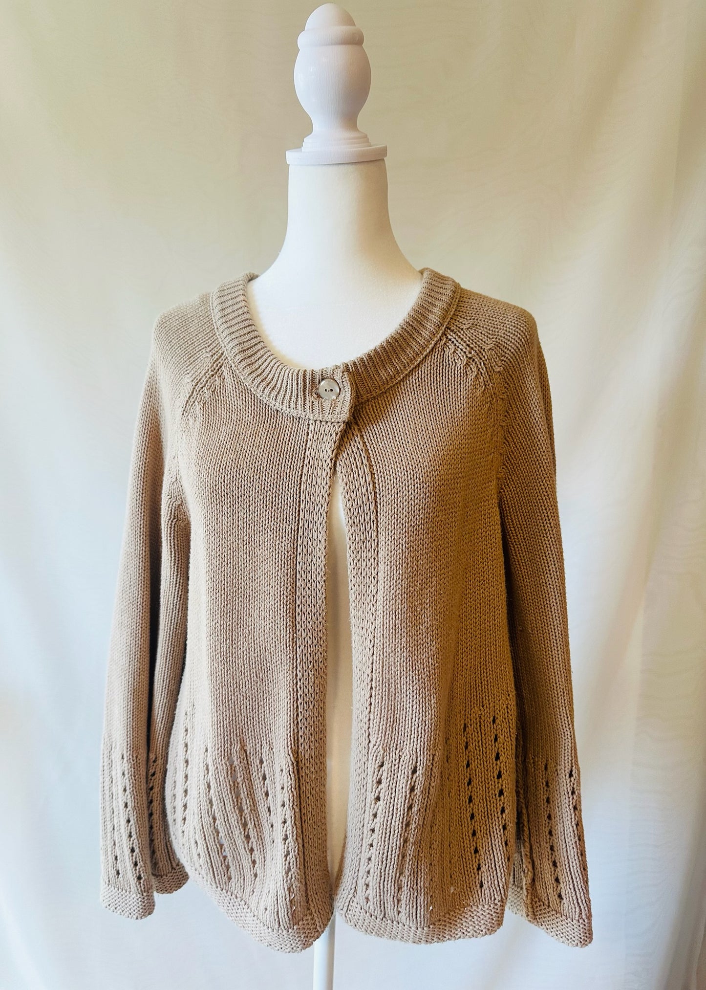 Knitted Cardigan Sweater| Size Large
