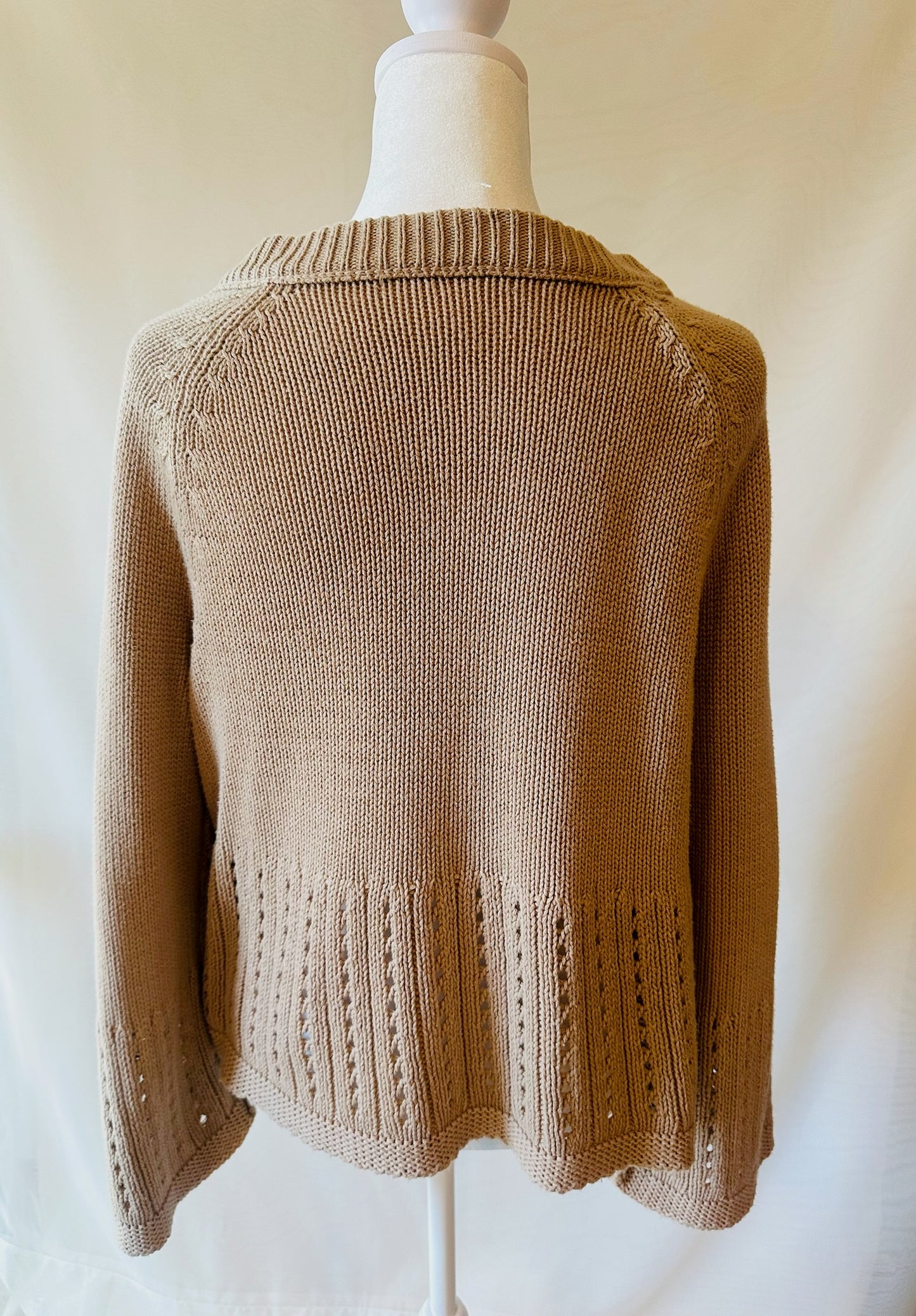 Knitted Cardigan Sweater| Size Large