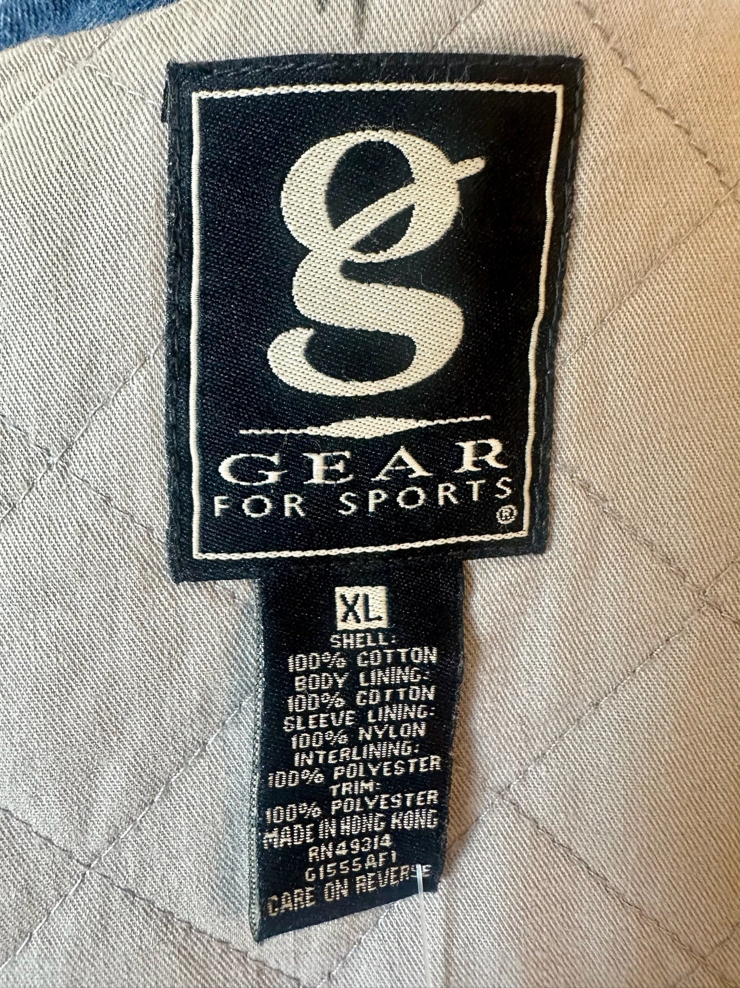 Men's Goose Embroidered Denim Jacket | Size XL