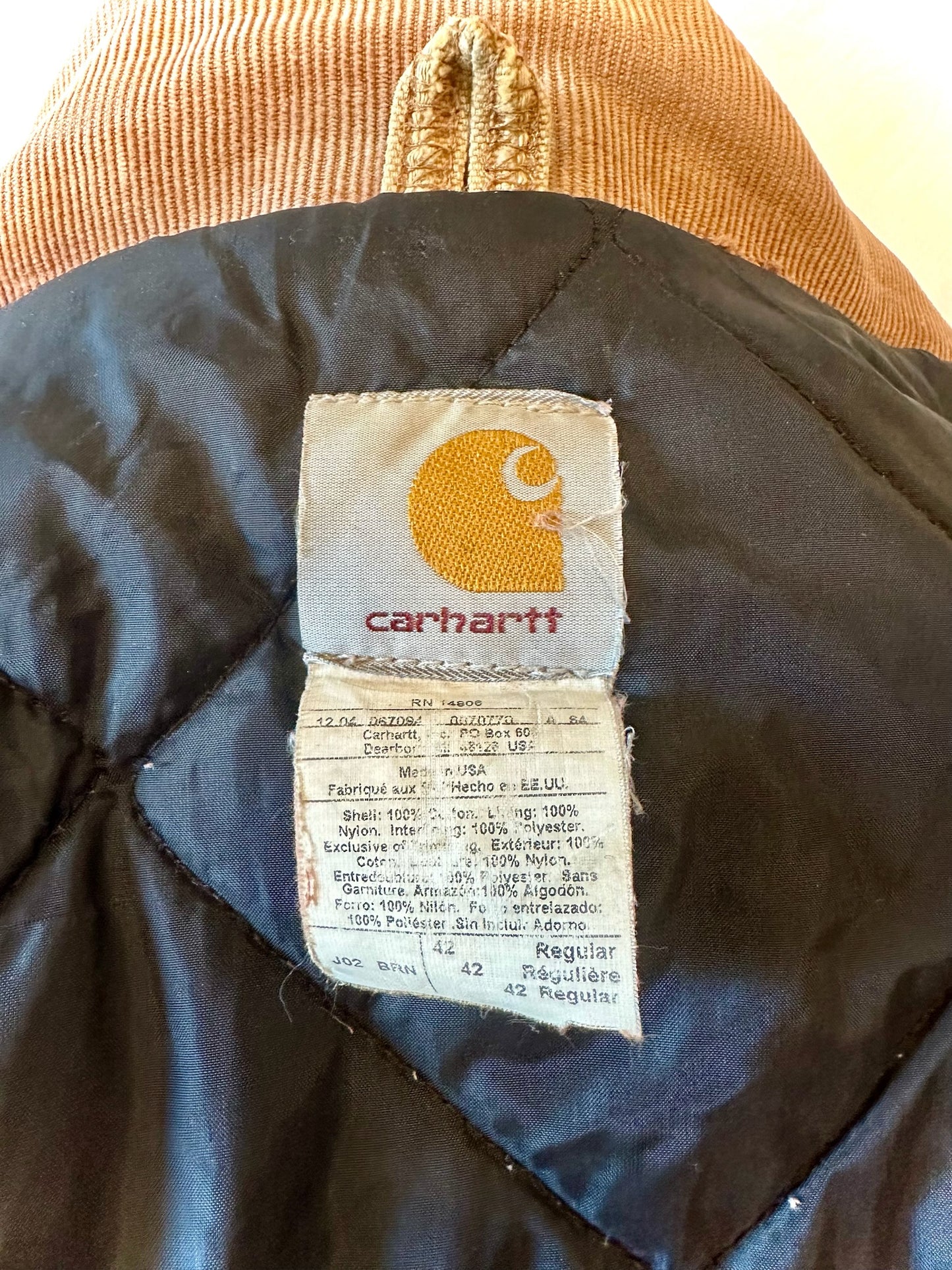 Vintage Men's Carhartt Jacket | Size 42 Regular