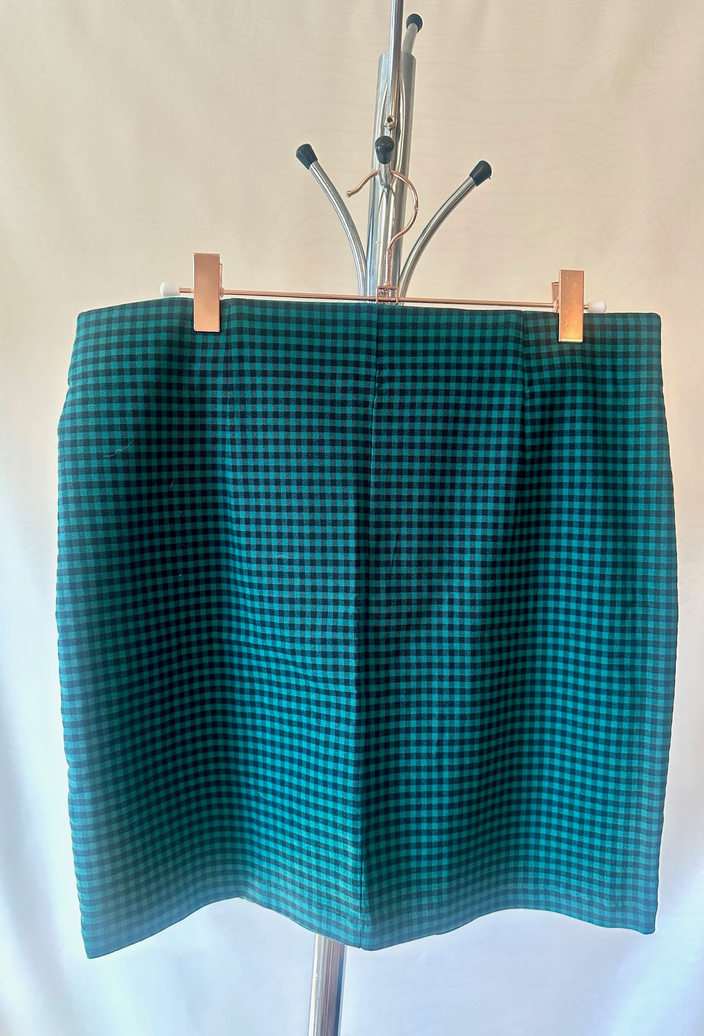 Green Plaid Skirt | Size Large