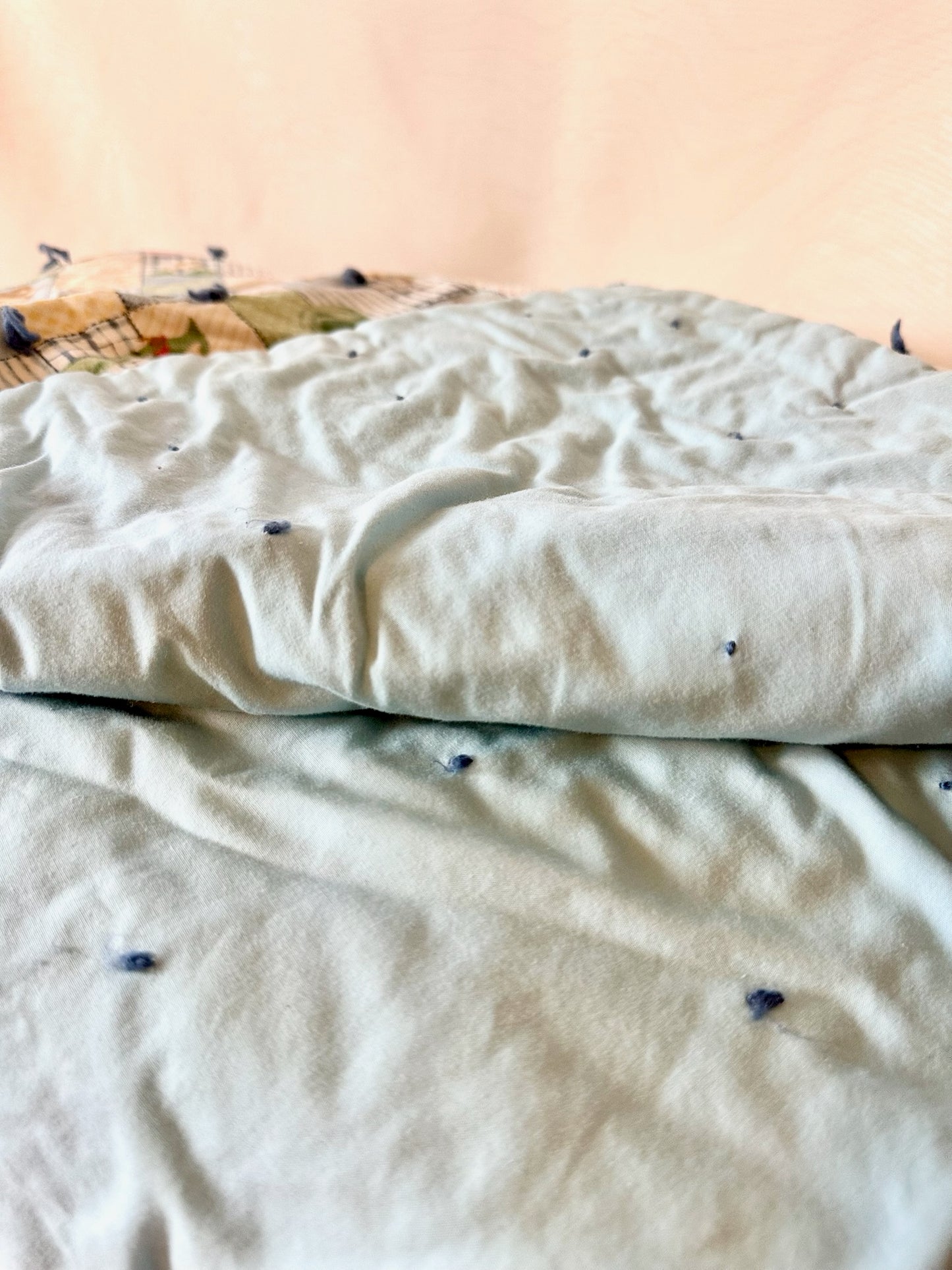 Blue Jean Teddy Bear Baby Blanket