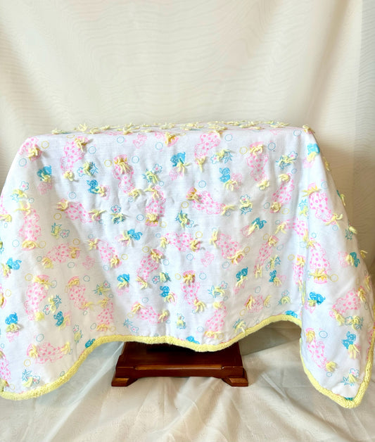 Spotted Elephant Baby Blanket