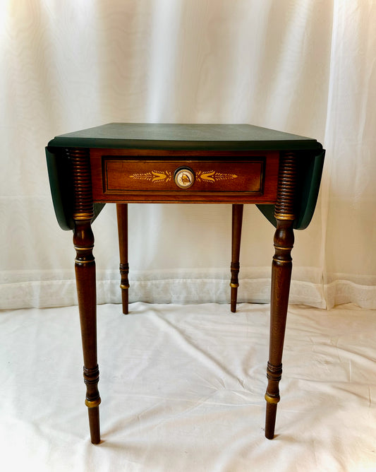 Detailed Green Top Wooden Table | Local Pickup Only