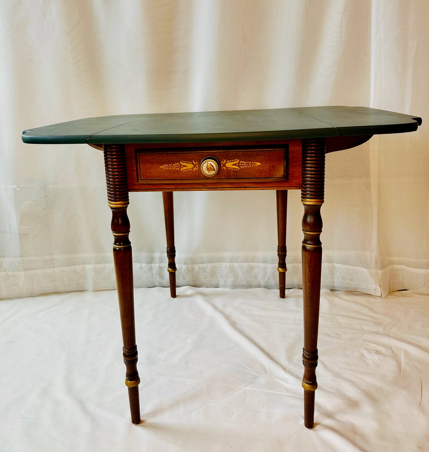 Detailed Green Top Wooden Table | Local Pickup Only