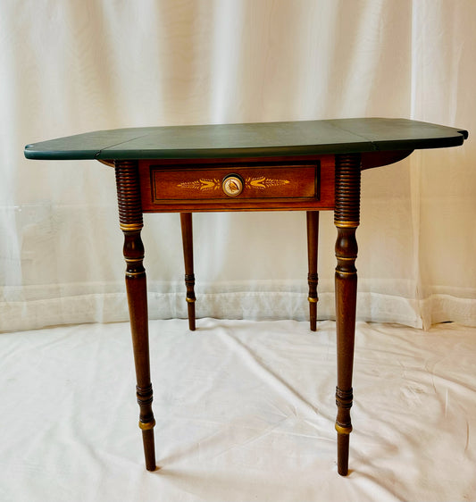 Detailed Green Top Wooden Table | Local Pickup Only