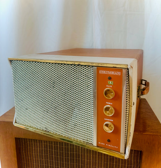 Orange Columbia Tube Amp Record Player | Local Pickup Only