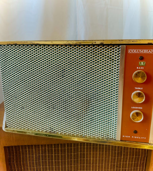 Orange Columbia Tube Amp Record Player | Local Pickup Only