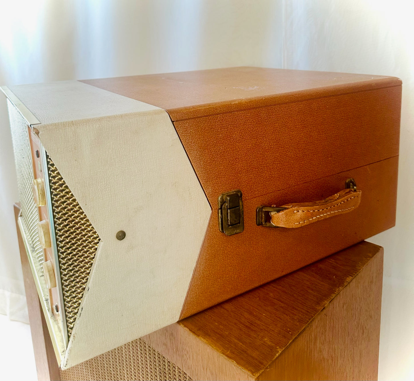 Orange Columbia Tube Amp Record Player | Local Pickup Only