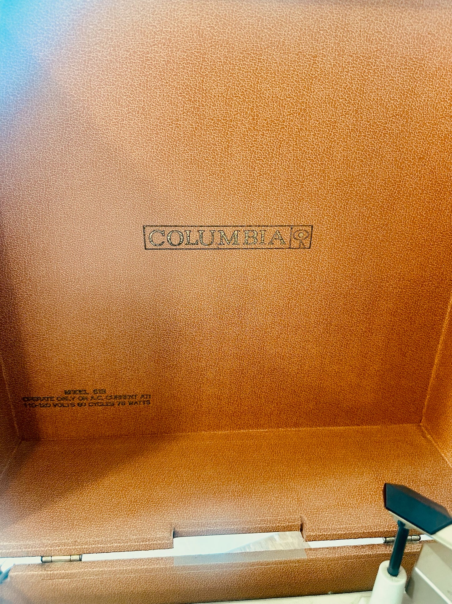 Orange Columbia Tube Amp Record Player | Local Pickup Only
