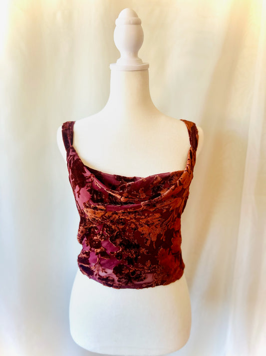 Princess Polly Velvet Detailed Top | Size US 0