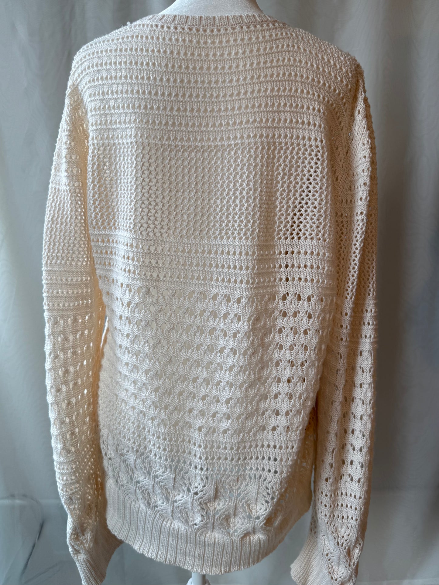 Cream Knit Sweater | L/XL