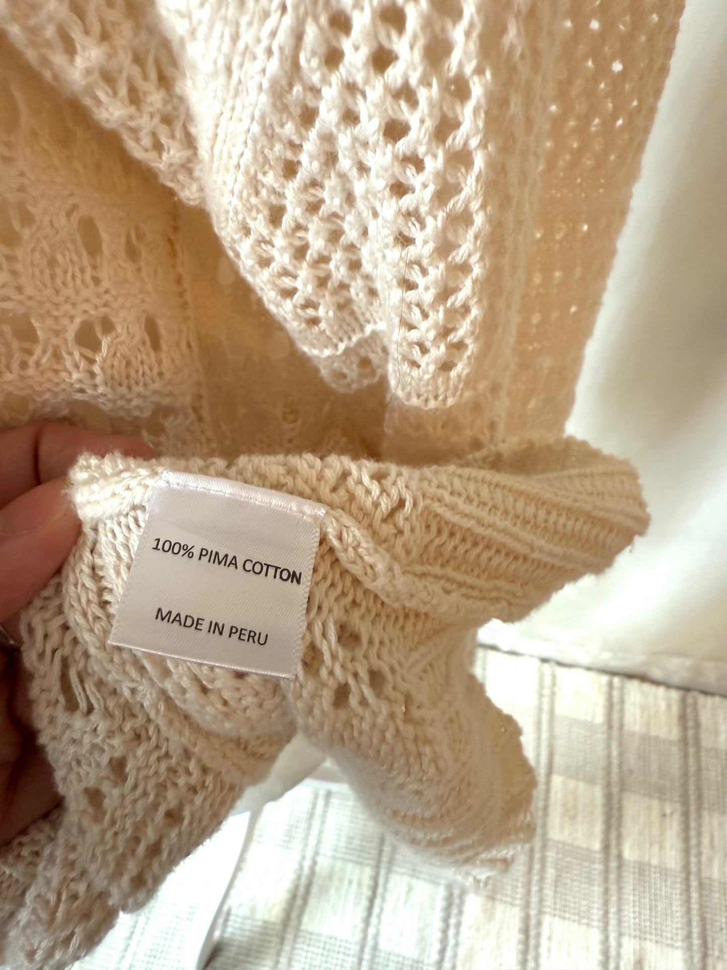 Cream Knit Sweater | L/XL