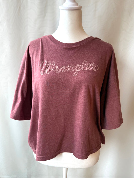 Wrangler Cropped Boxy Tee | Size L