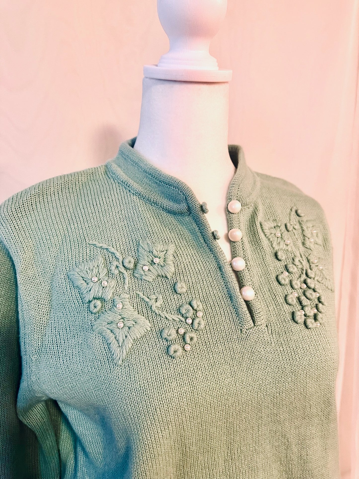 Vintage Mint Green Sweater