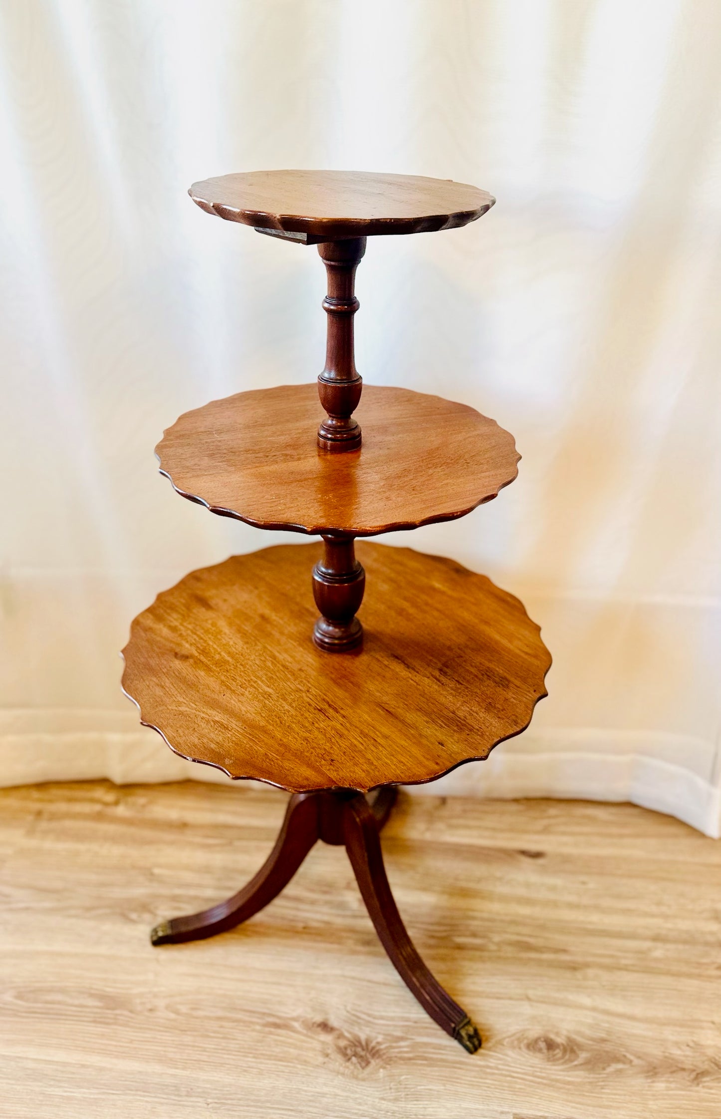 Mahogany Dumbwaiter Table | Local Pickup Only