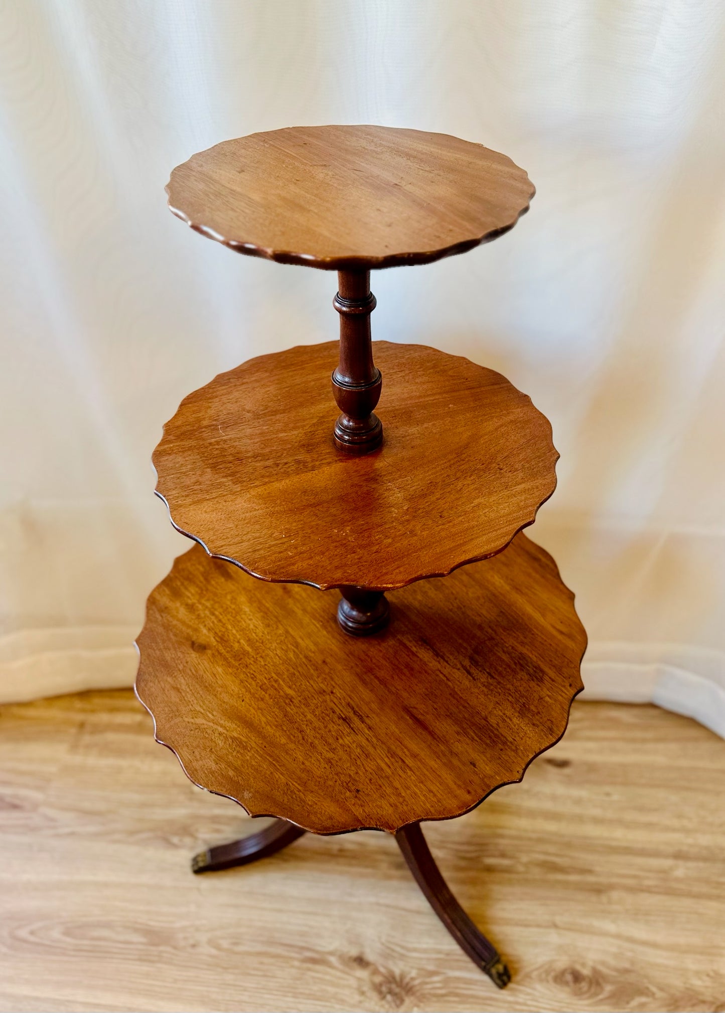 Mahogany Dumbwaiter Table | Local Pickup Only