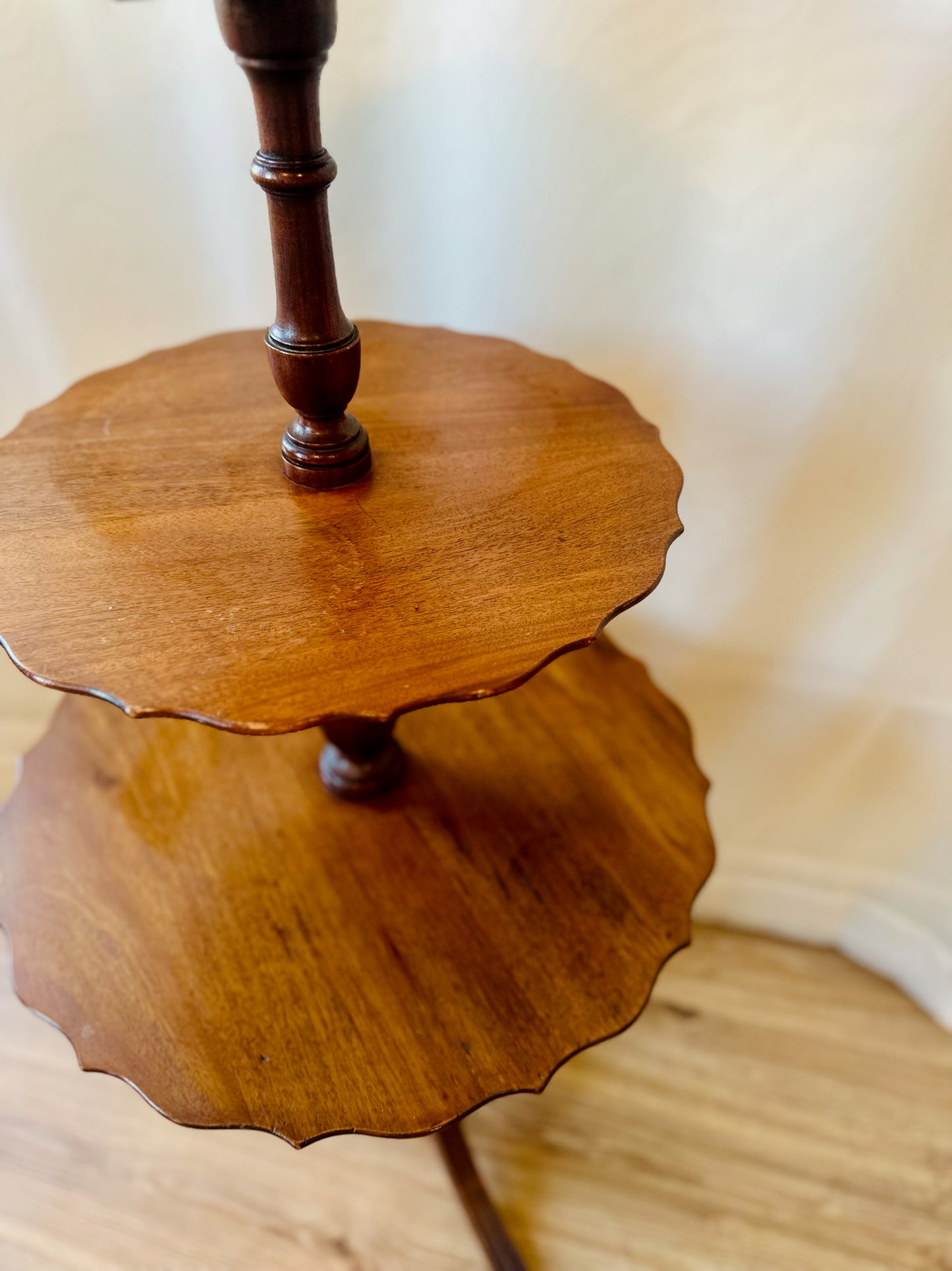 Mahogany Dumbwaiter Table | Local Pickup Only