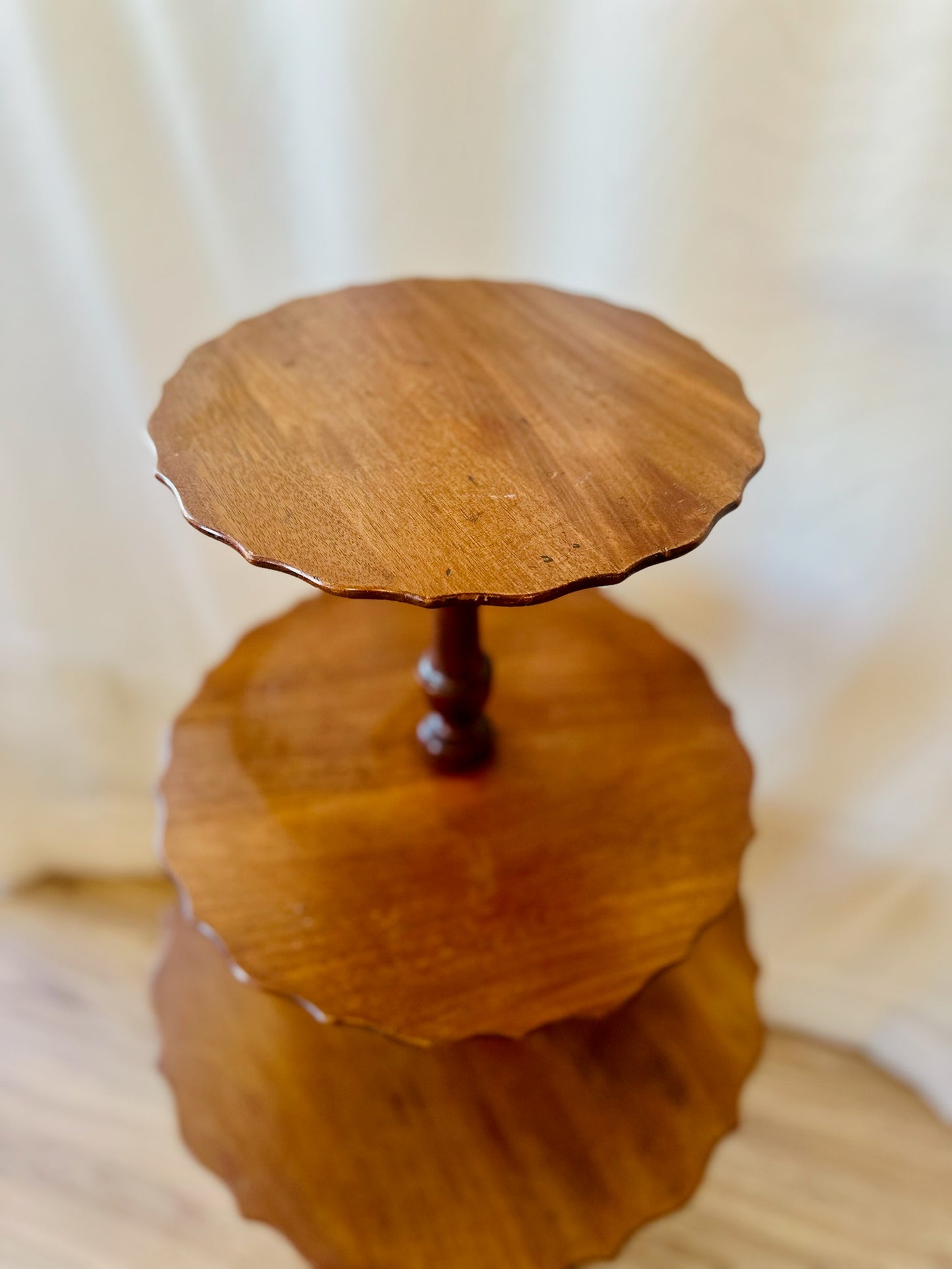 Mahogany Dumbwaiter Table | Local Pickup Only