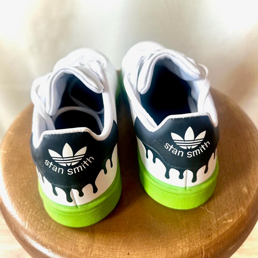 White and Green Stan Smith Adidas Trainers | US 6.5