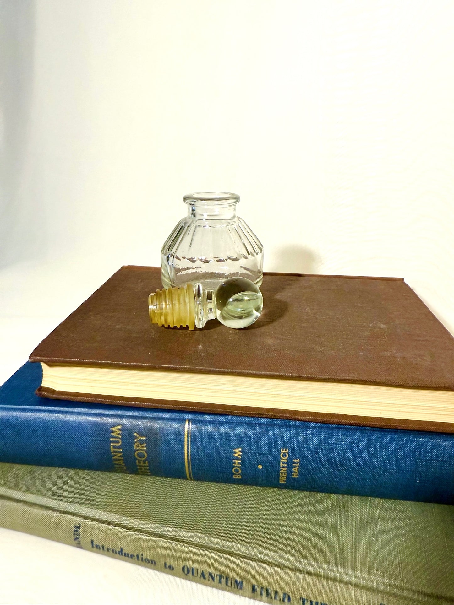 Small Glass Perfume Bottle with Stopper