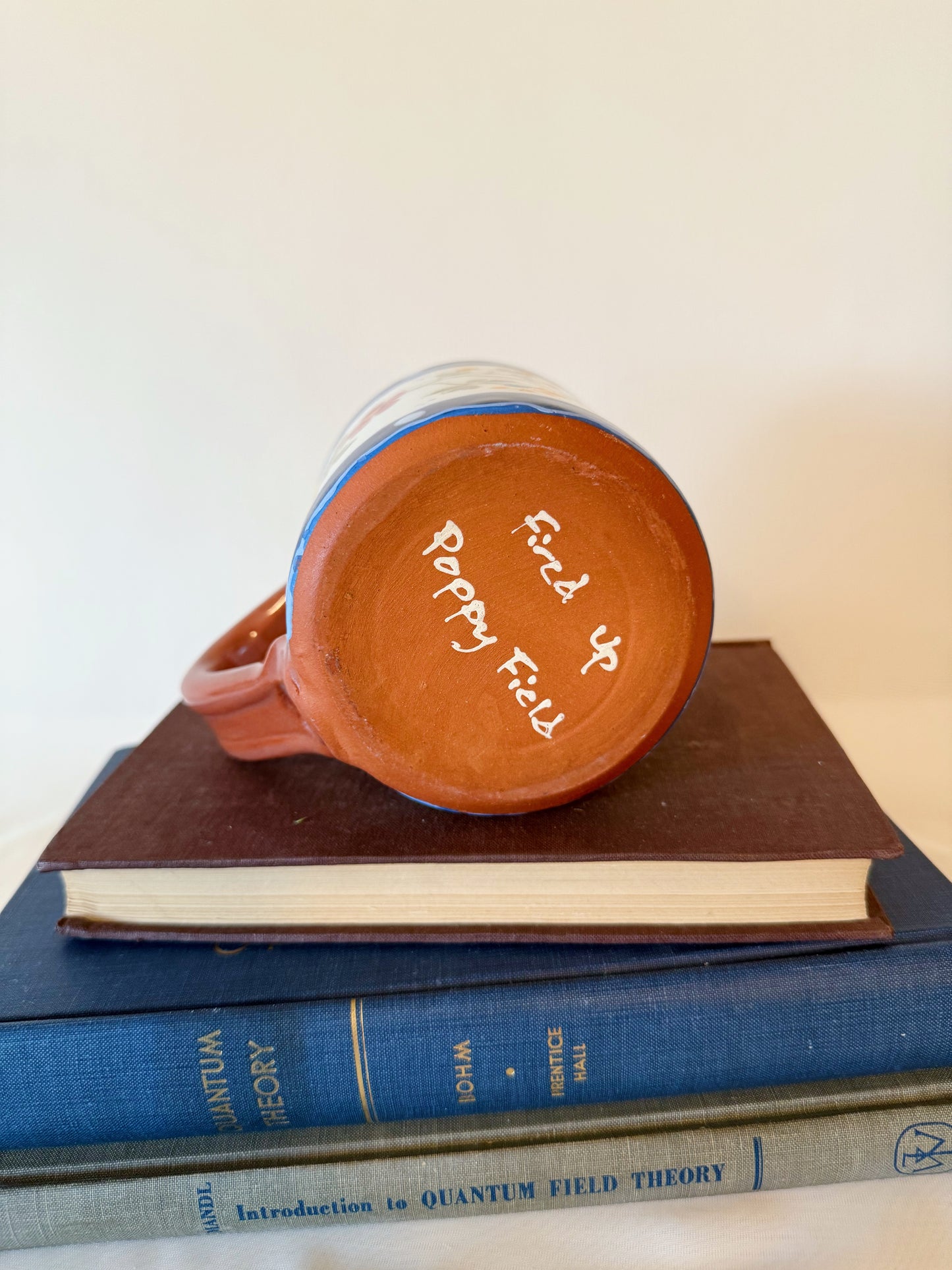 Poppy Fields Handmade Terracotta Mug