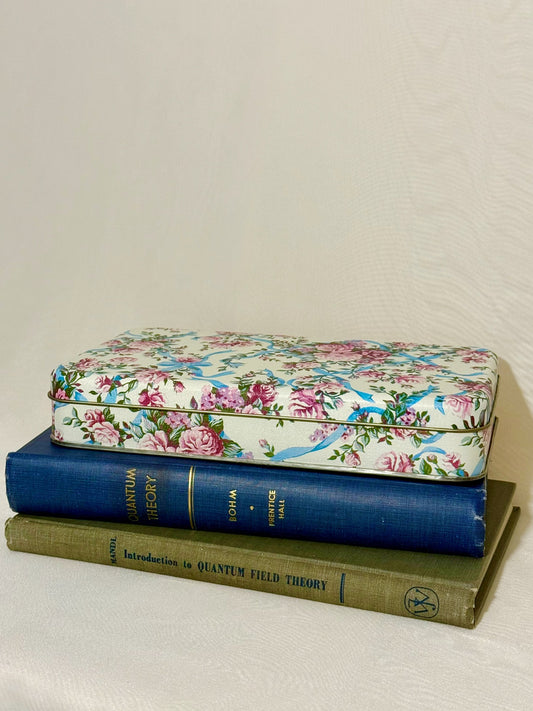 Ribbon & Rose Flat Tin