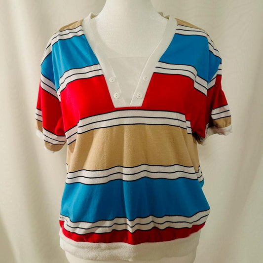 Vintage Mervyn’s Striped Top | Size L