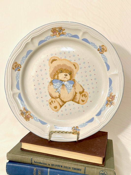 Tineshan Country Teddy Bear Dinner Plate