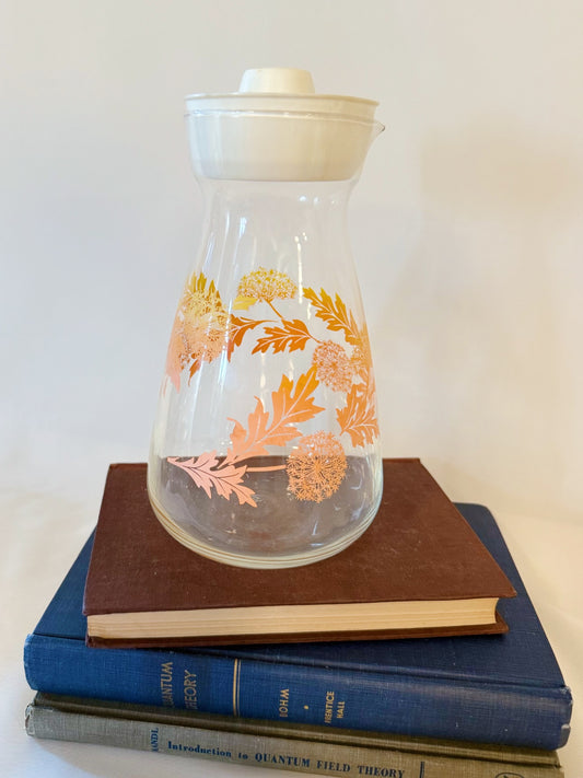 Vintage Dandelion Juice Carafe Bottle Pitcher