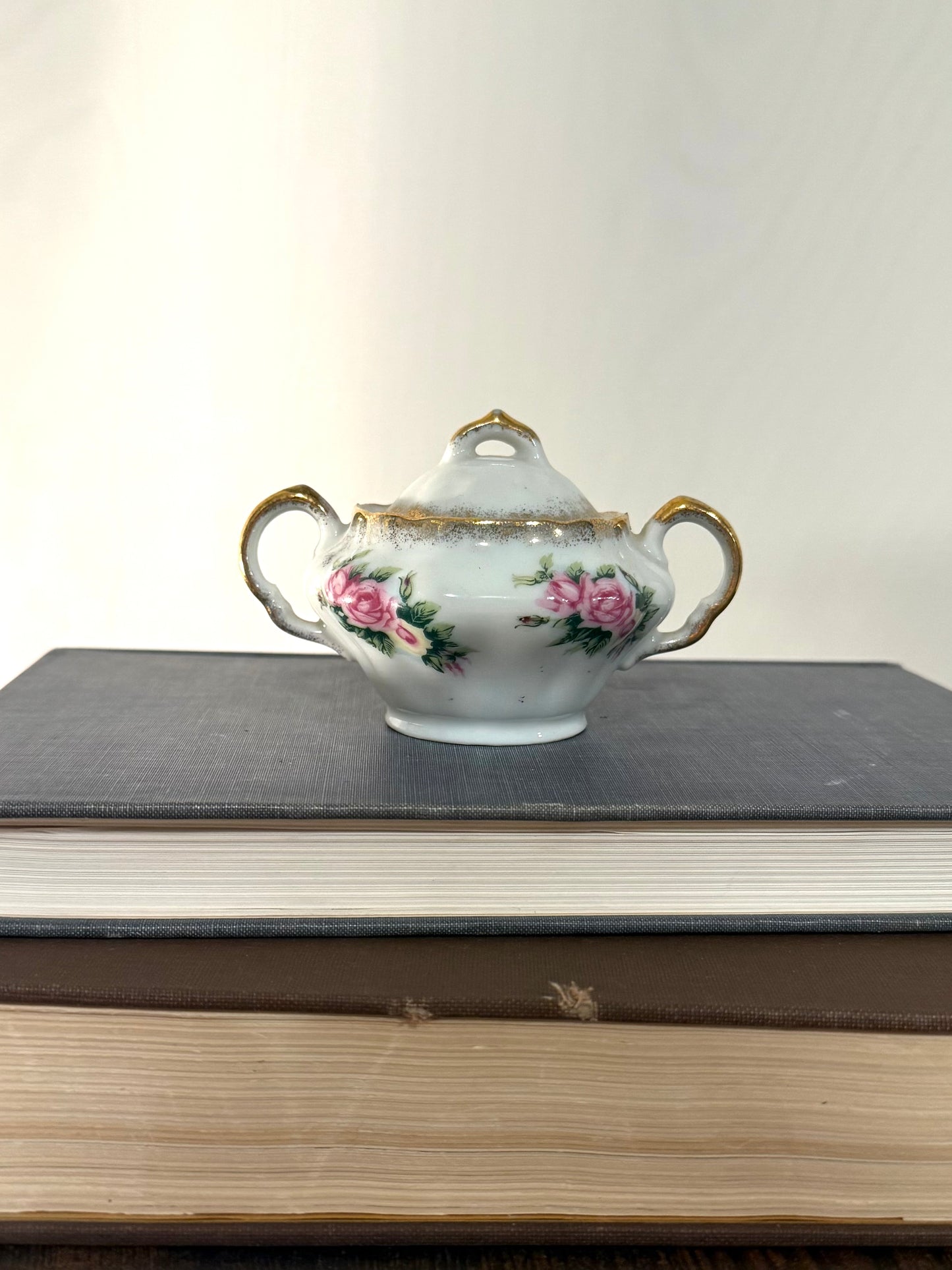 Vintage Floral Sugar Dish