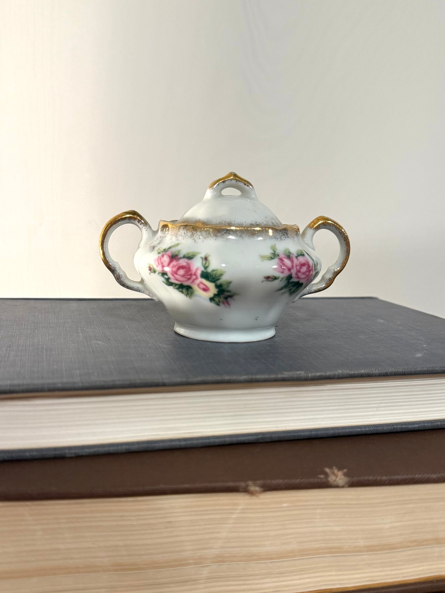 Vintage Floral Sugar Dish