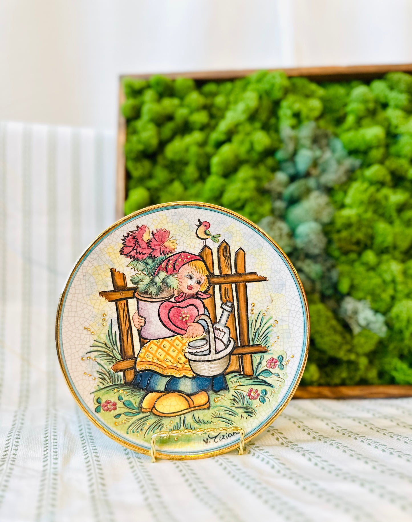 1978 Valentine’s Day Collector Plate by V. Tiziano