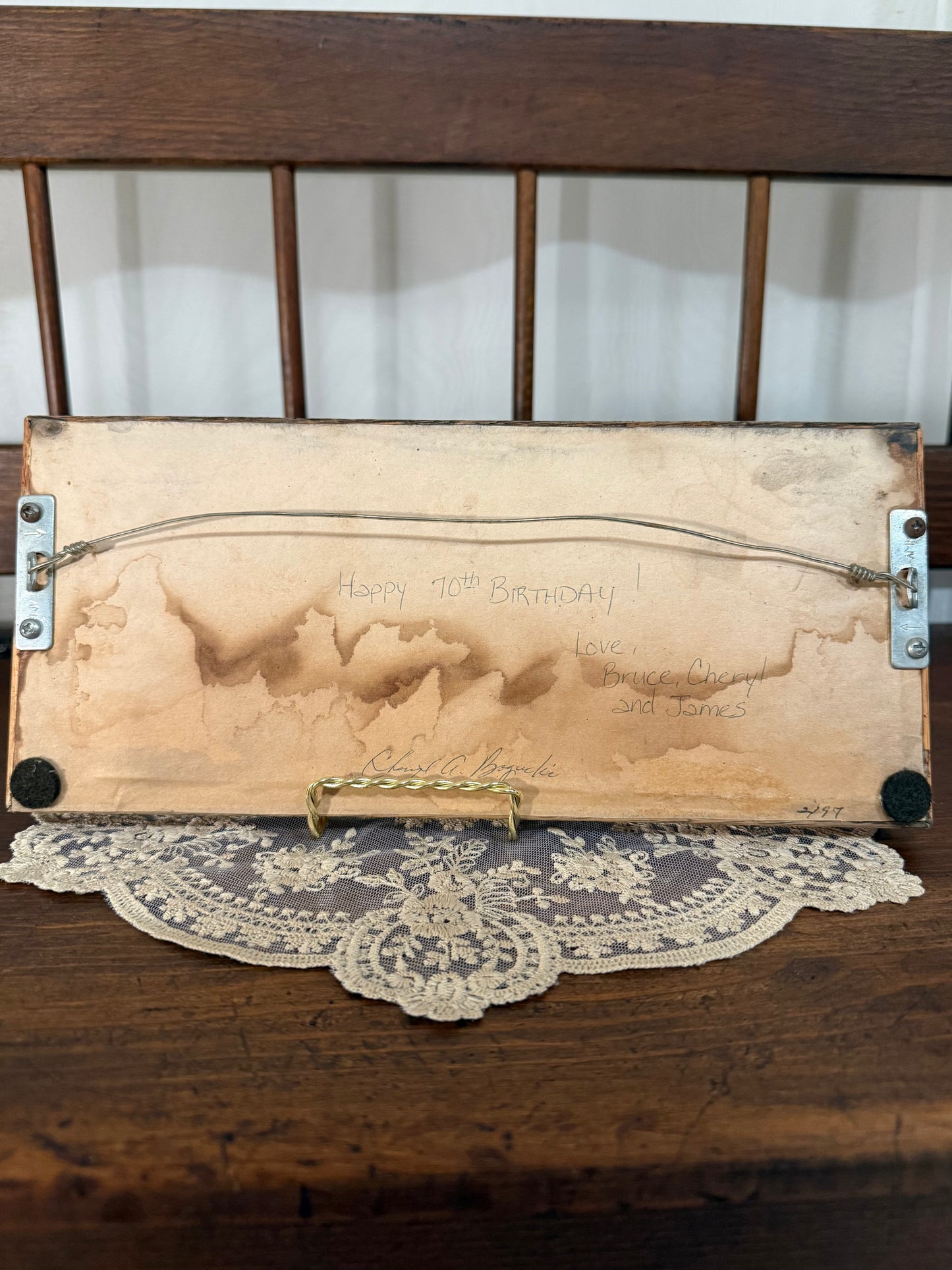 Grandpa's Workshop Framed Cross-Stitch