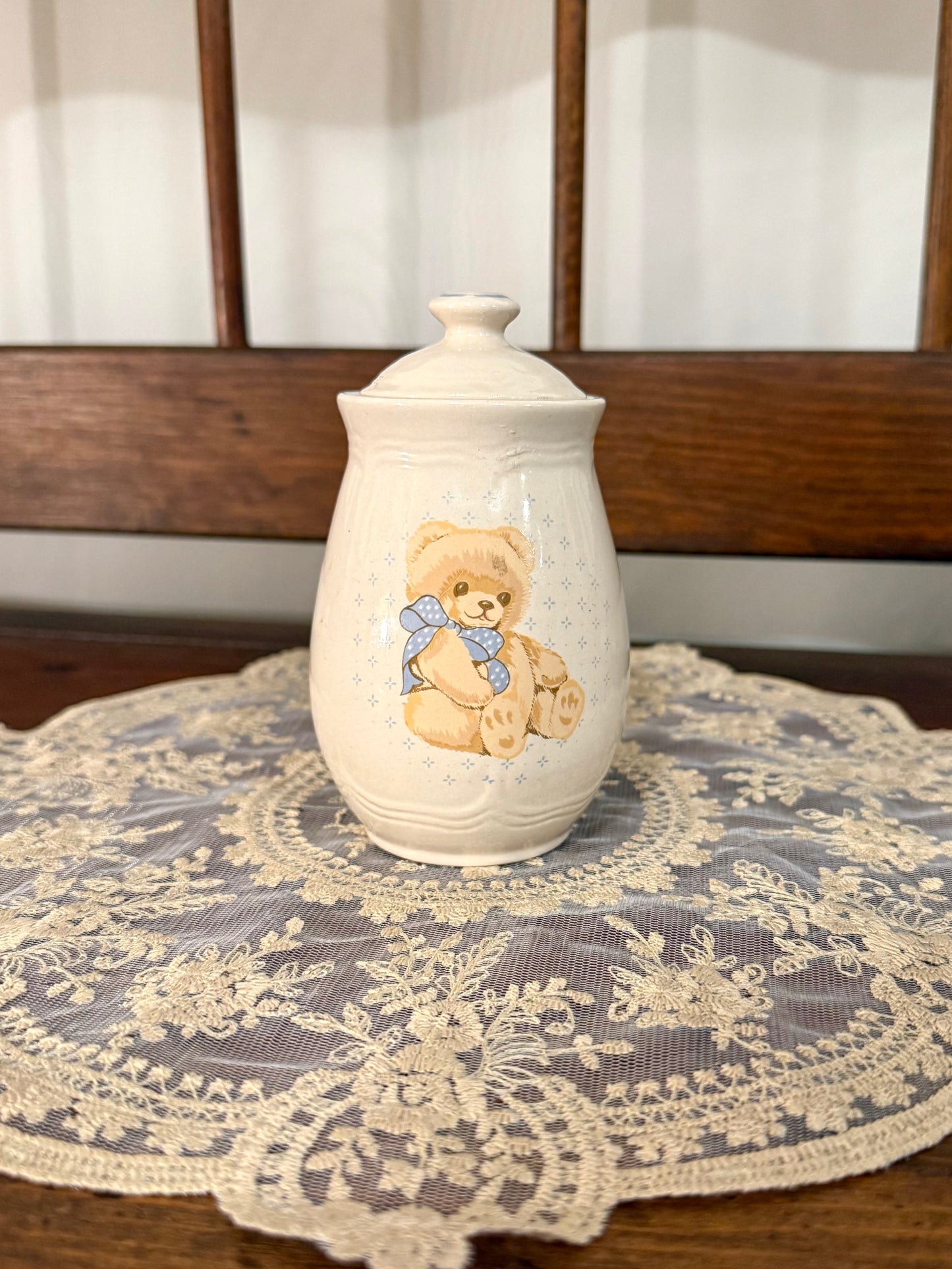 Mini Tienshan Theodore Country Bear Kitchen Canister Jar