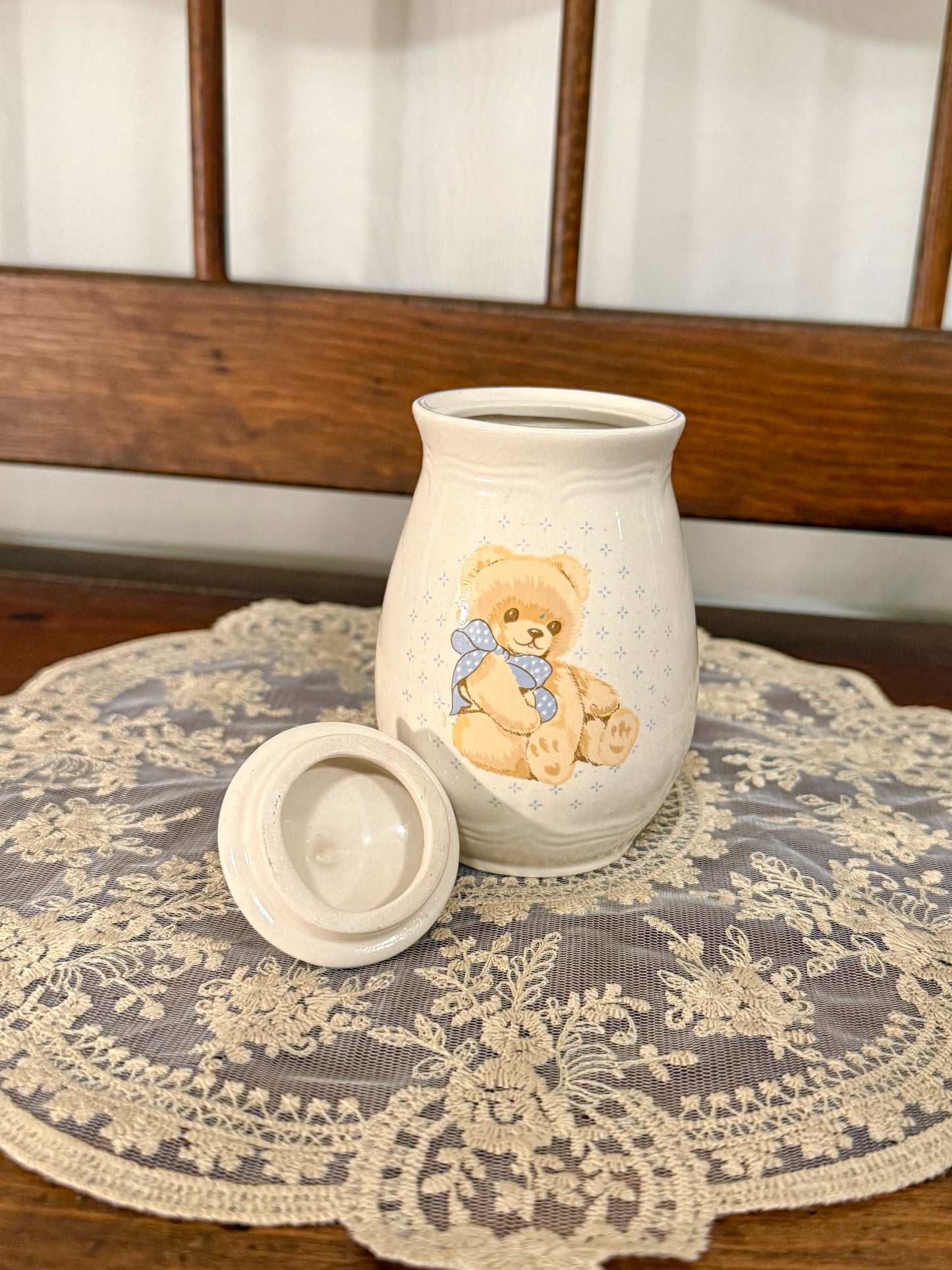 Mini Tienshan Theodore Country Bear Kitchen Canister Jar