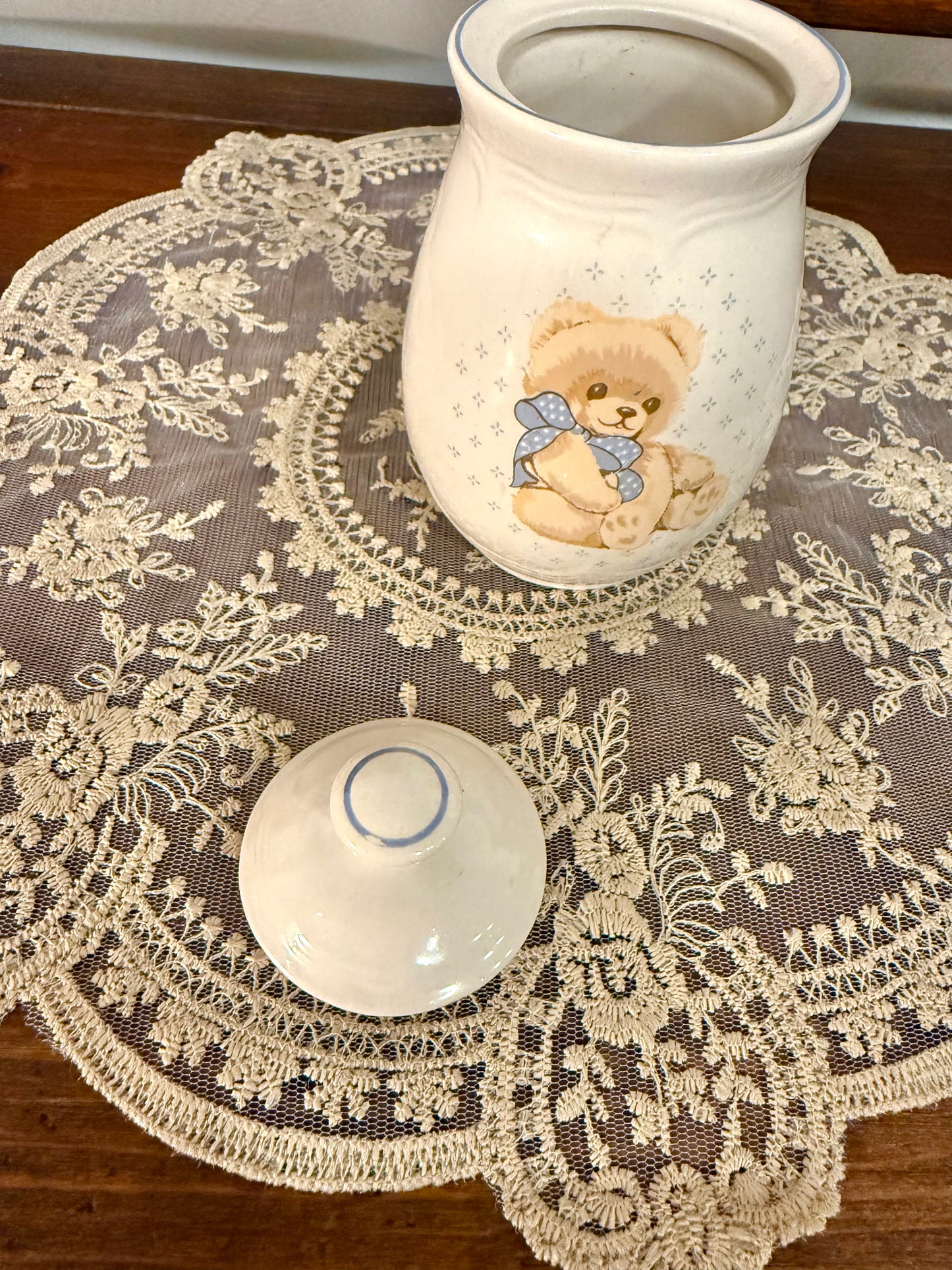 Mini Tienshan Theodore Country Bear Kitchen Canister Jar