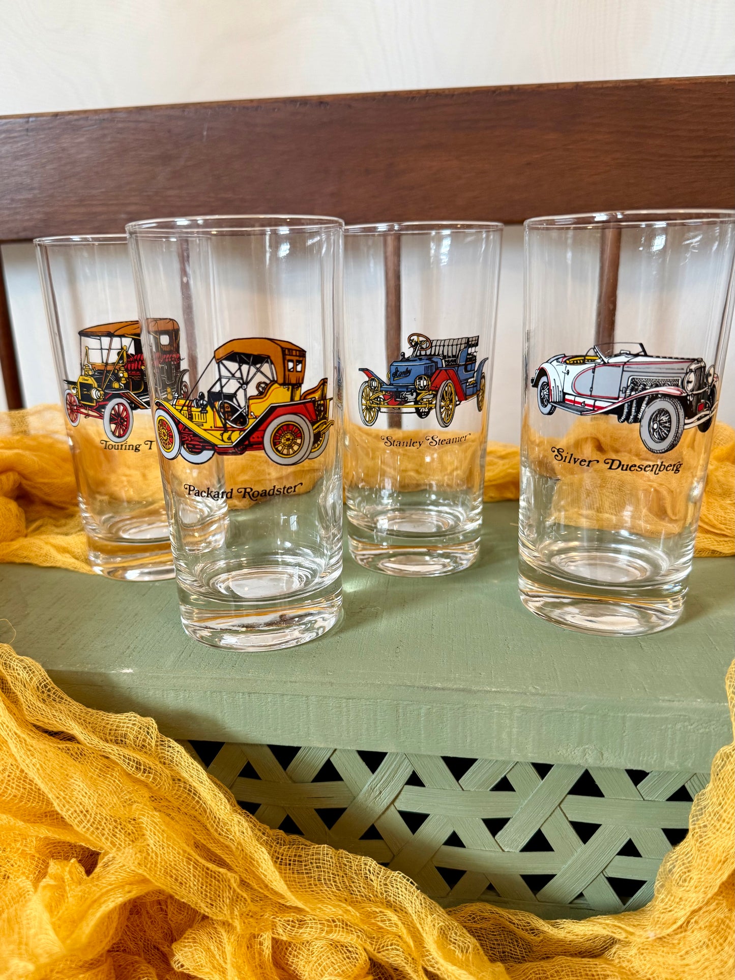 Vintage Avon Antique Car Highball Glasses