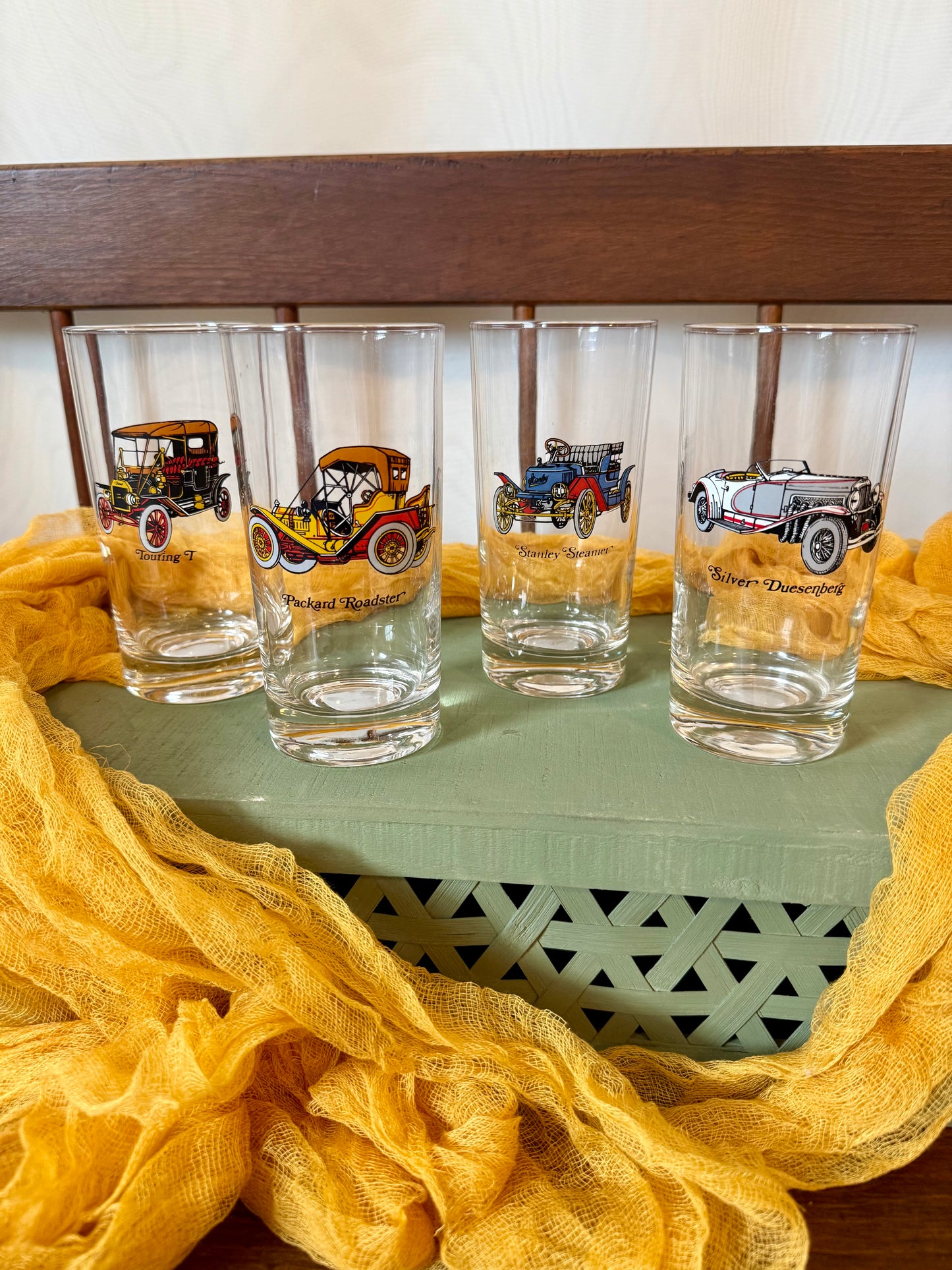 Vintage Avon Antique Car Highball Glasses