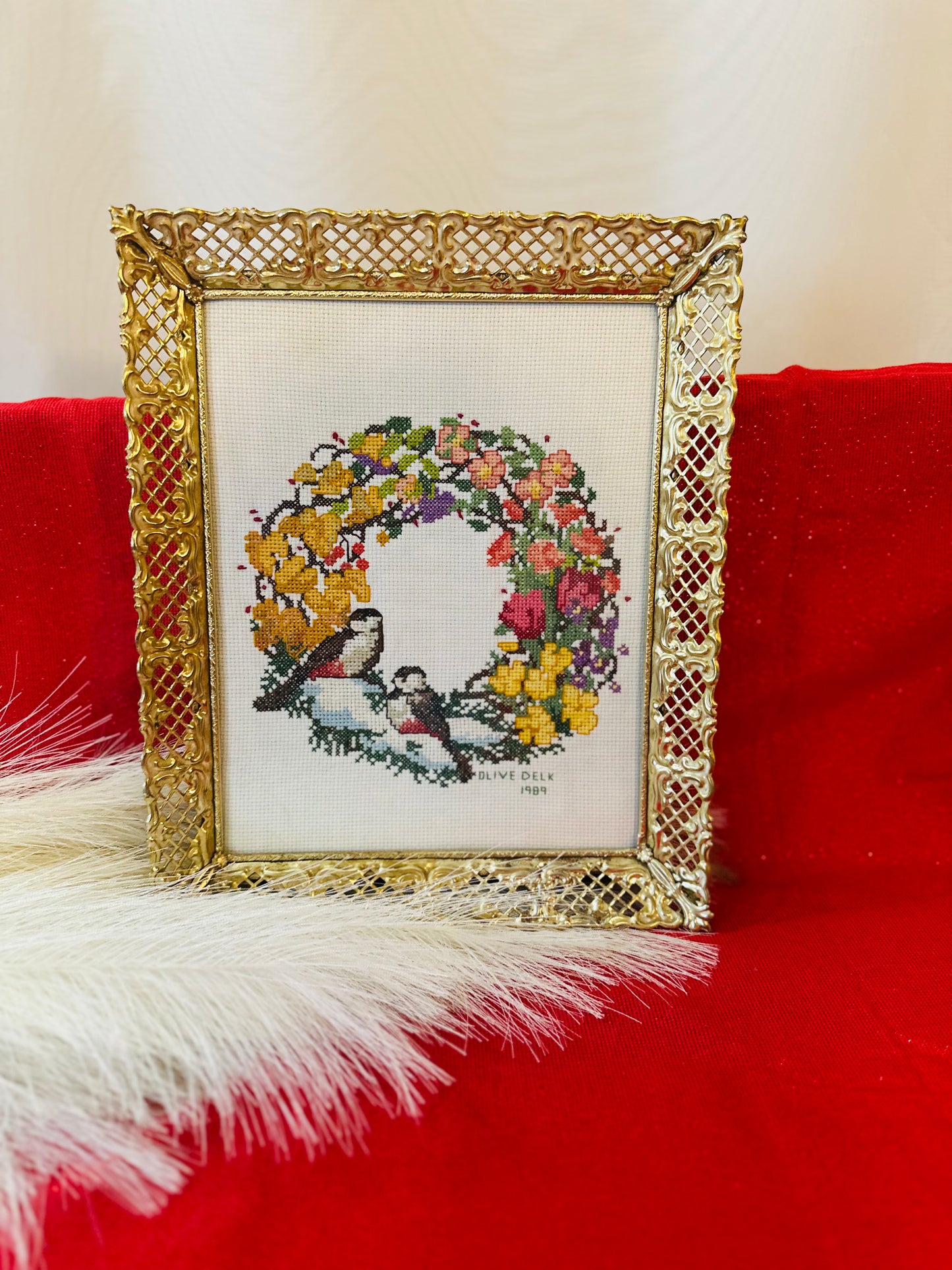Vintage Bird Cross-stitch